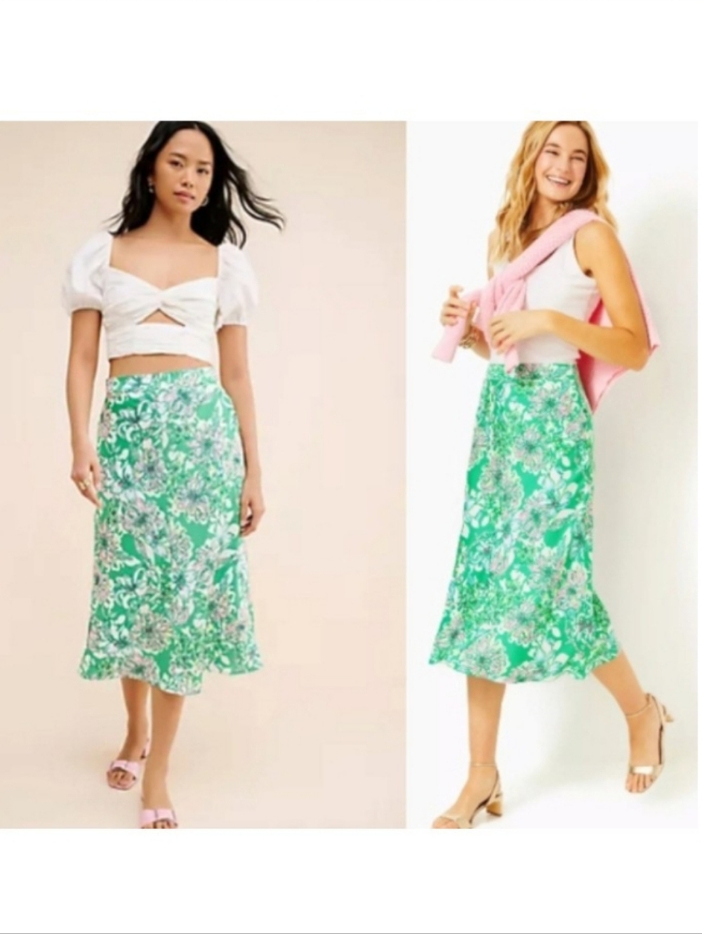 Lilly Pulitzer Rennox Midi Skirt Spearmint